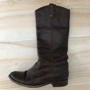 Frye Dark Brown Melissa Boot