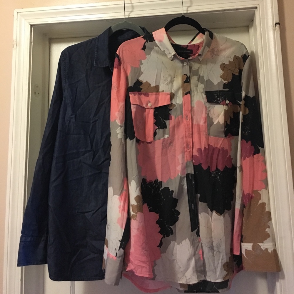 Two Long sleeve blouses in excellent condition