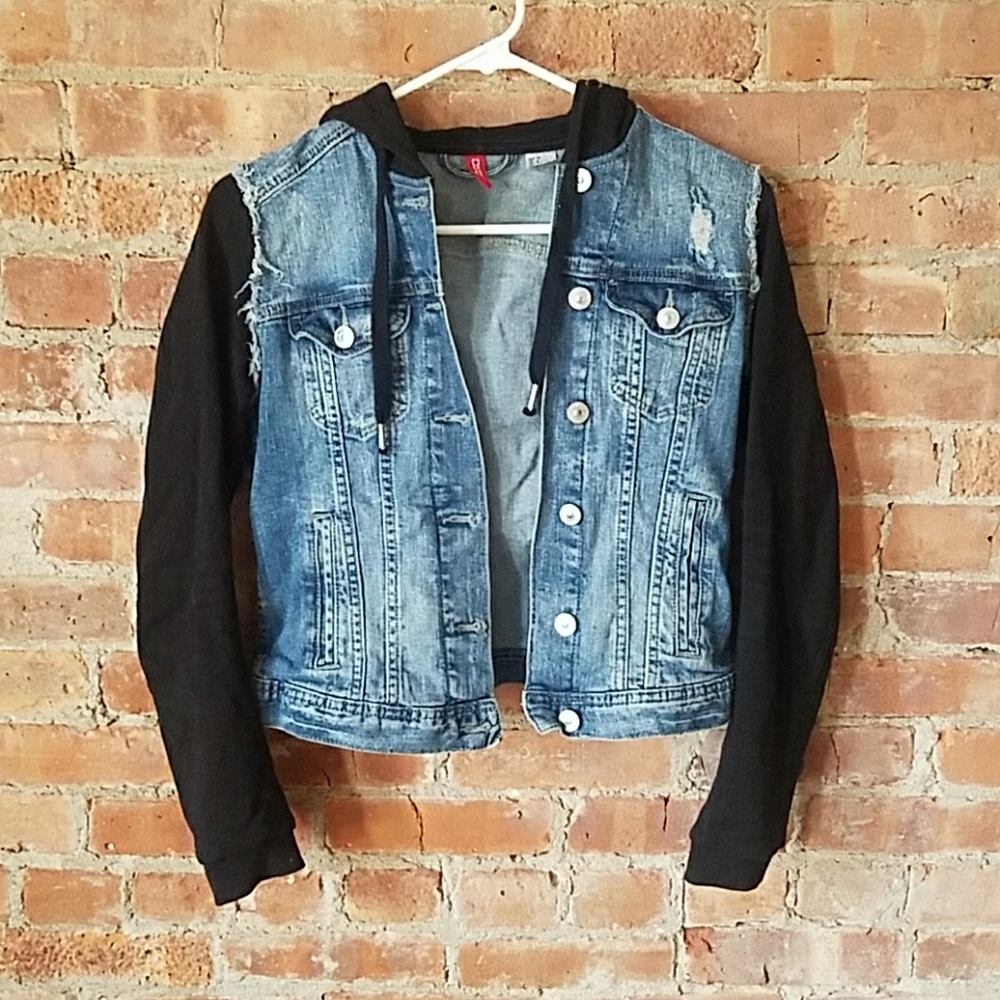 demin long sleeve jacket