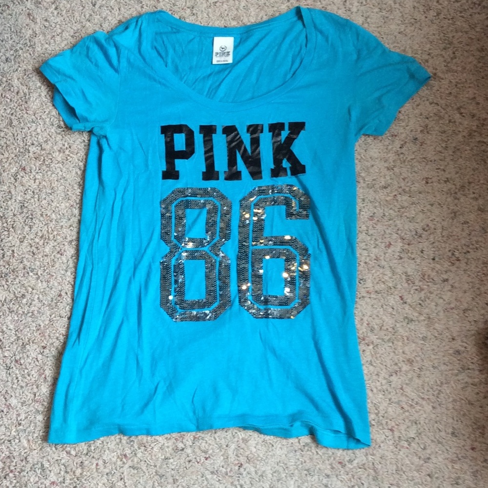 Pink Sequin Tee