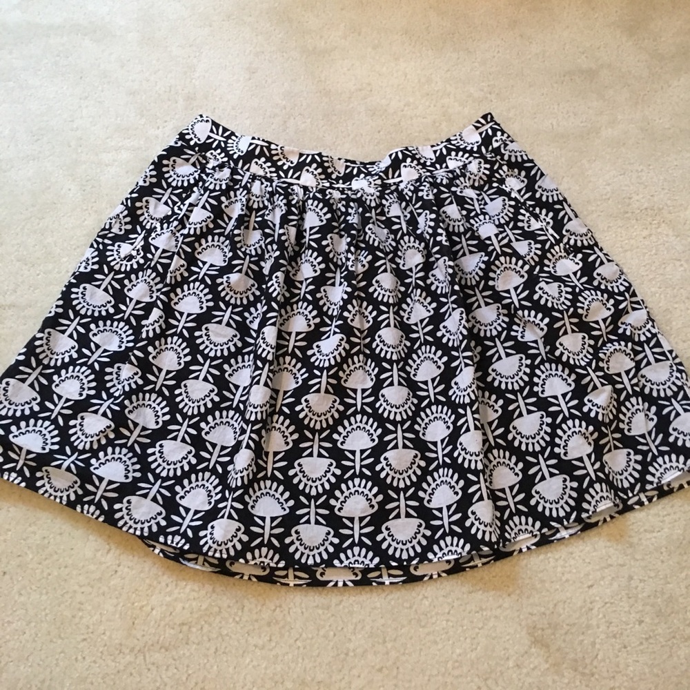 Cynthia Rowley Pleat Circle Skater Skirt