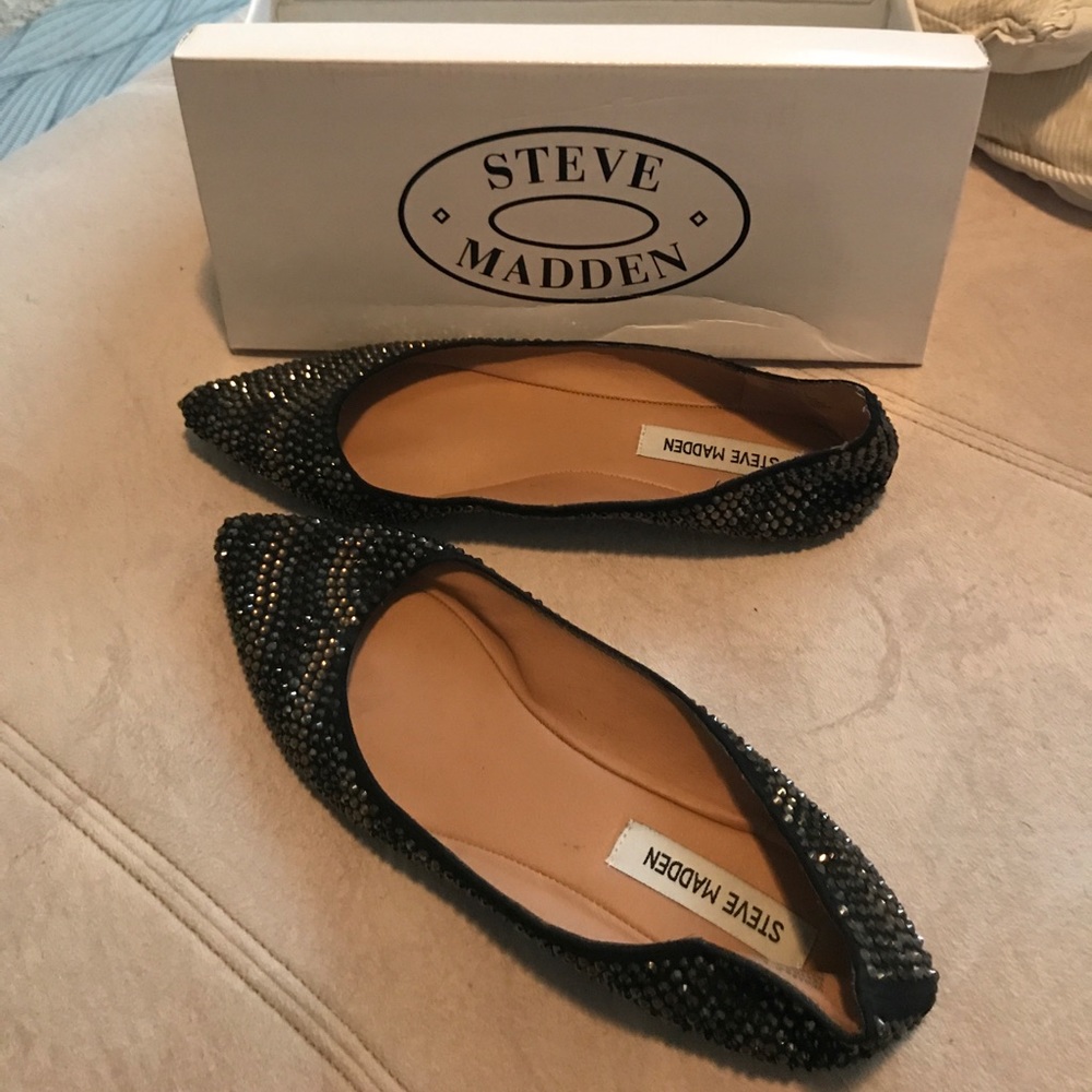 Steve Madden jeweled flats