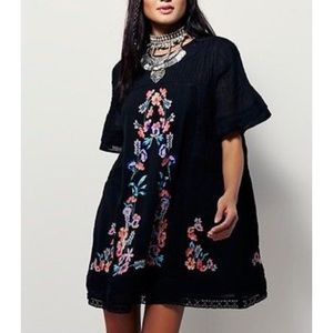 Free People "Perfectly Victorian" mini shift dress
