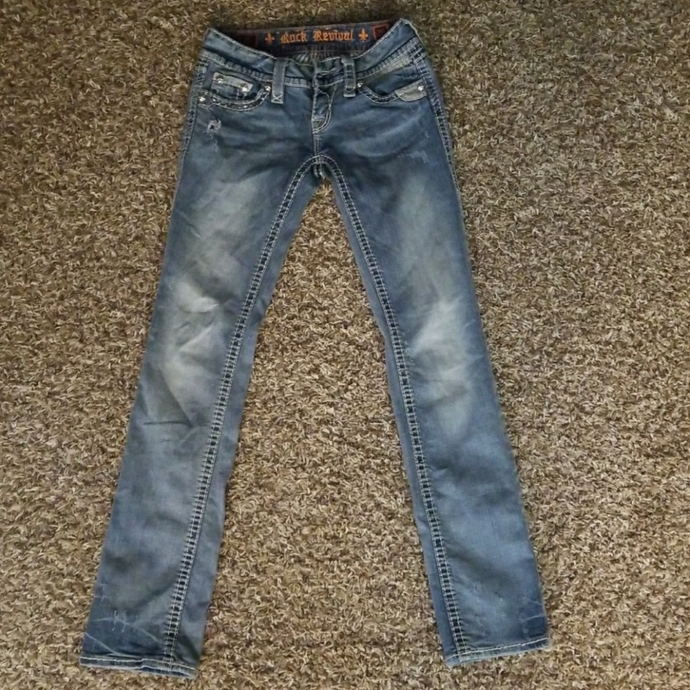 Rock revival straight leg jeans