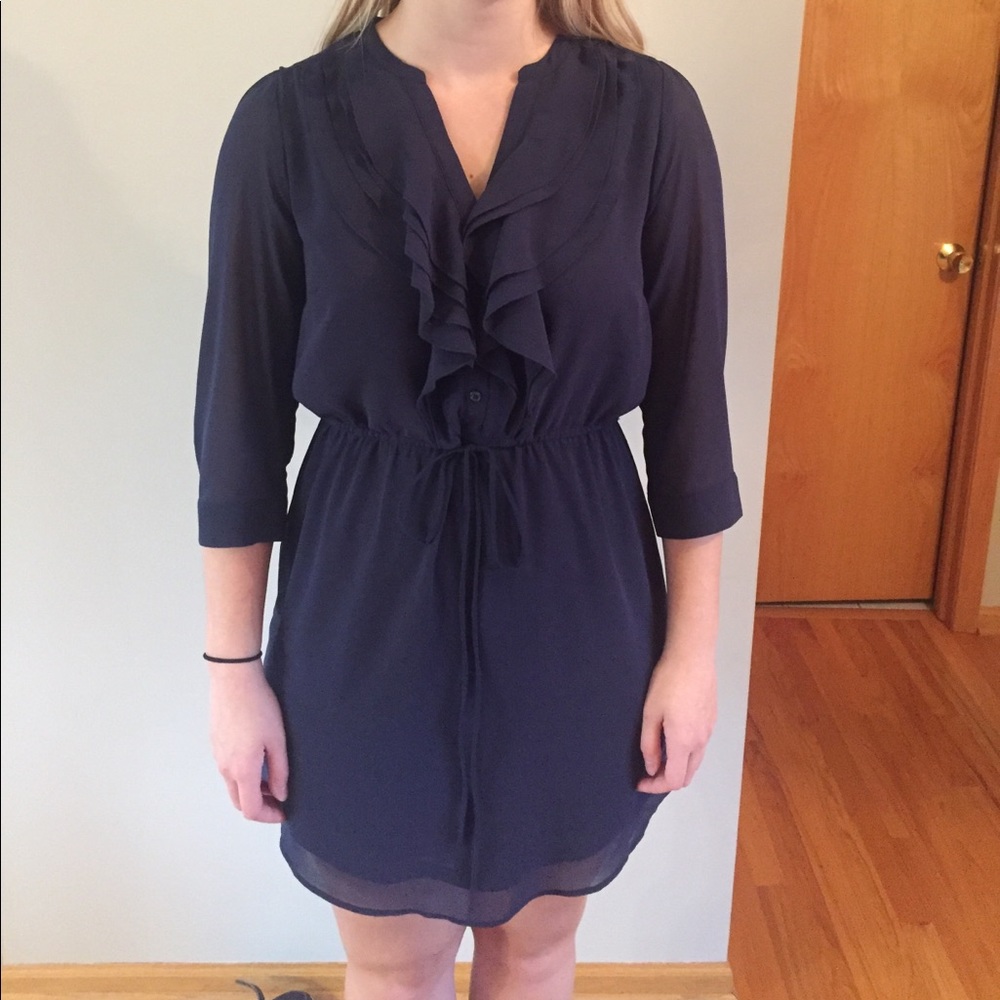 Blue casual dress