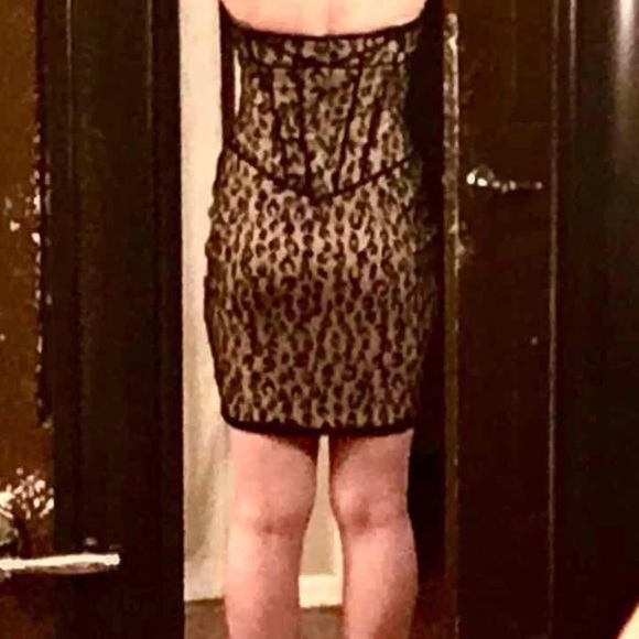 BLACK LACE BEBE DRESS - Picture 3 of 4