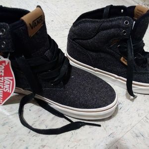 Unisex vans denim hightops sz 4y