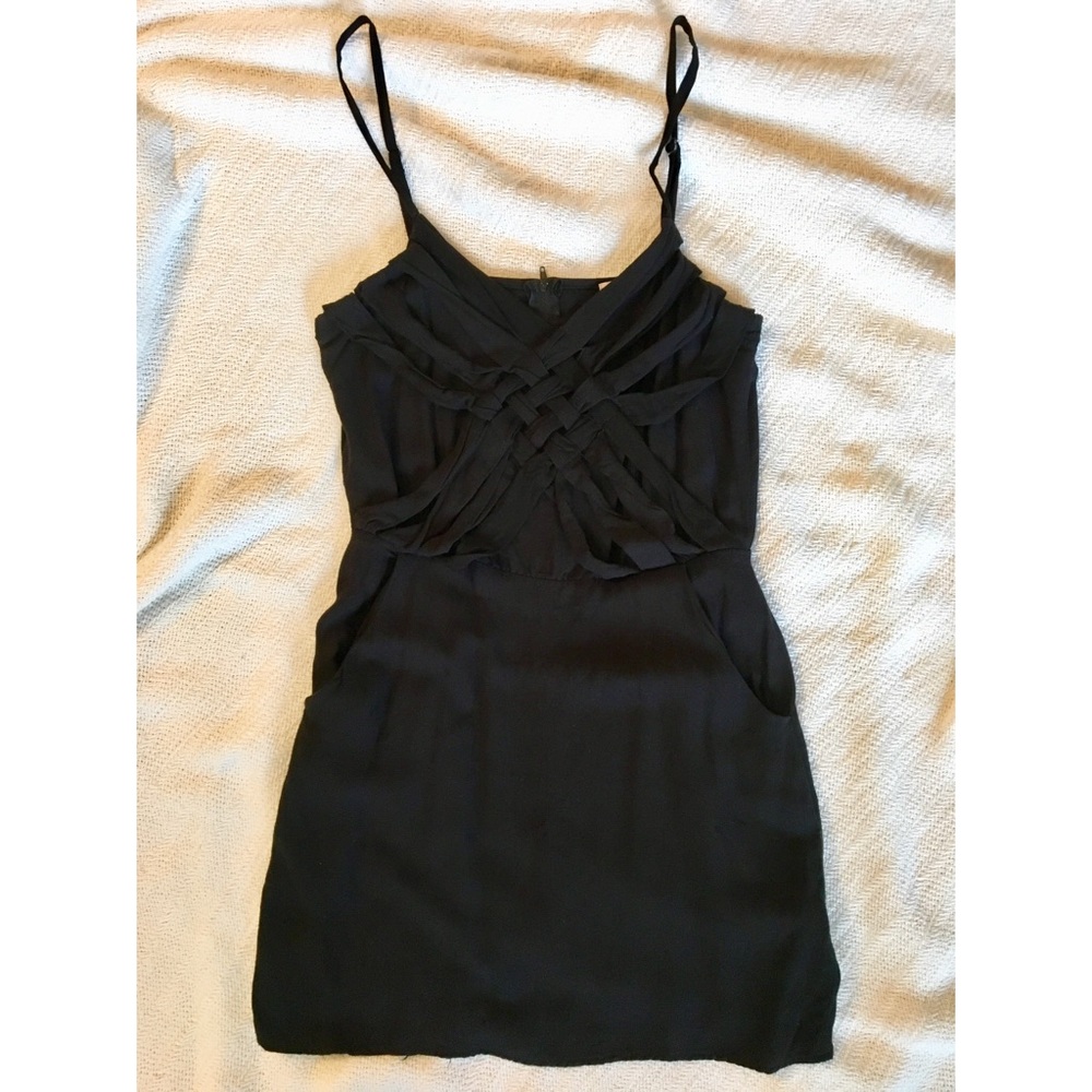 Black mini dress