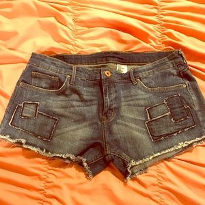 Denim shorts