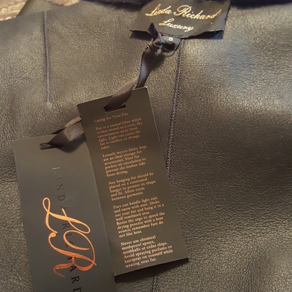 Linda Richards Luxury Fur & Leather Coat - Picture 6 of 8