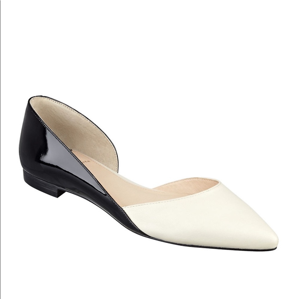 Marc Fisher D’orsay Flat 11 Black and White