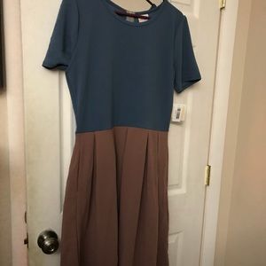 LuLaRoe XL Amelia colorblock