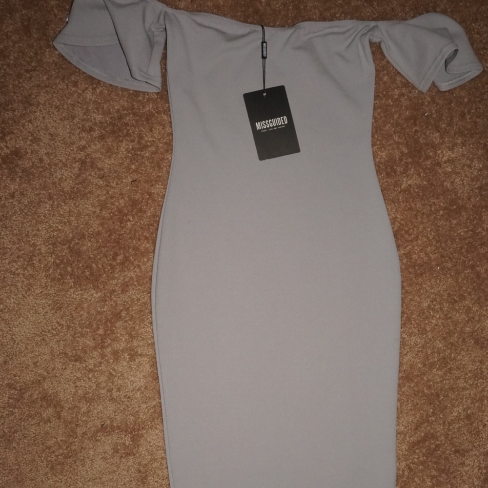 Missguided off the shoulder midi dress