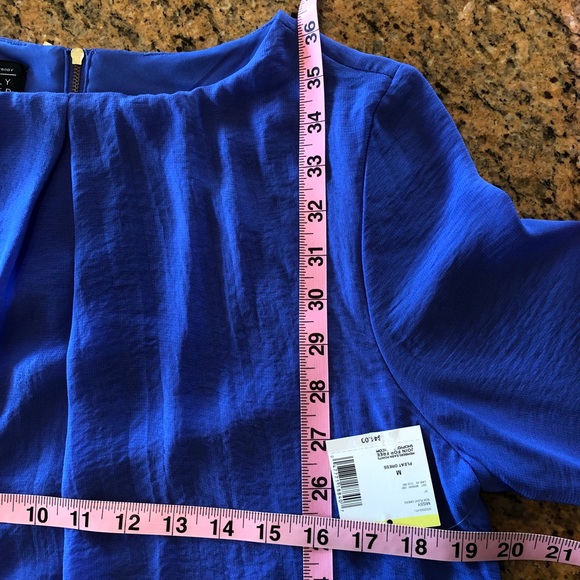NWT SIZE MEDIUM, BLUE DRESS - Picture 6 of 7