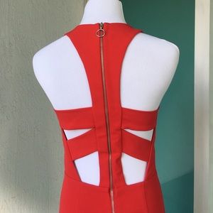 ZARA FITTED OPEN BACK DRESS