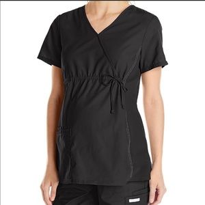 Maternity scrub top.
