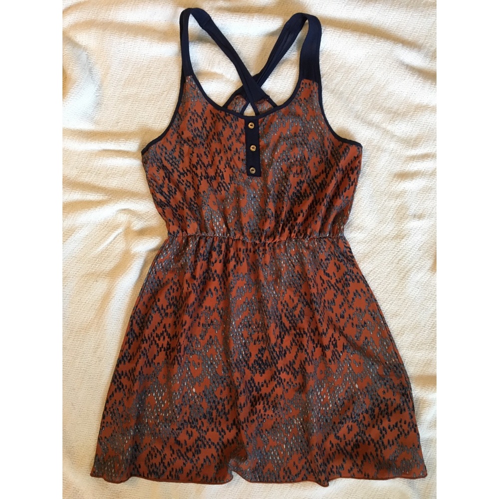 Printed mini dress