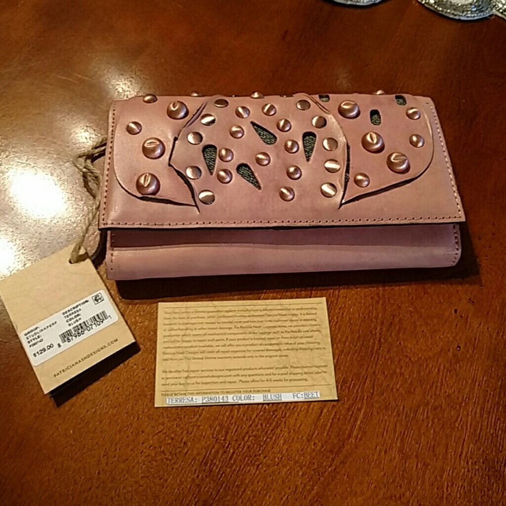 Patricia Nash GORGEOUS BLUSH PINK WALLET
