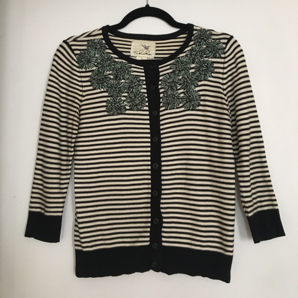 Anthropologie Tabitha Field Moss Cardigan
