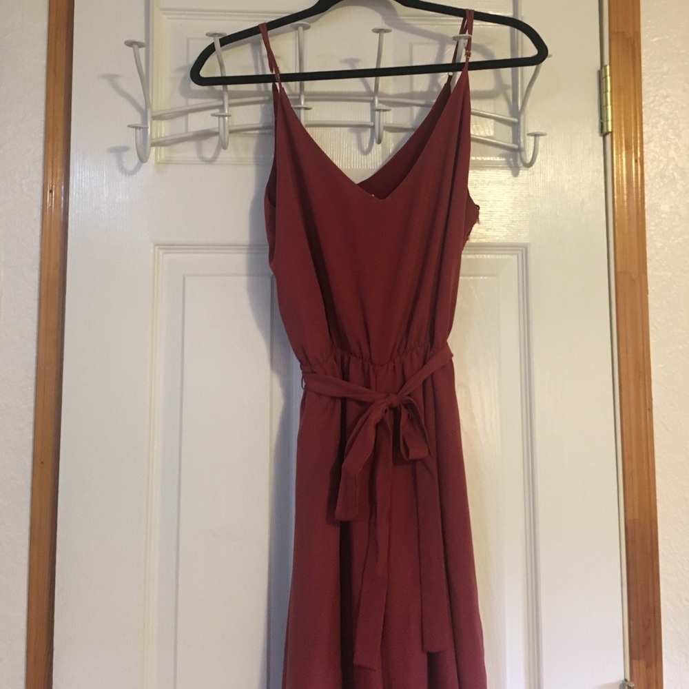 Burnt red jumpsuit