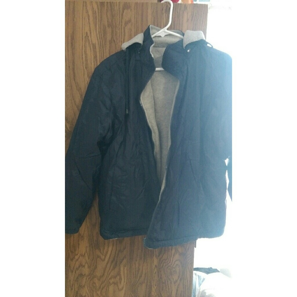 Navy Waterproof with Fleece-lining Jacket