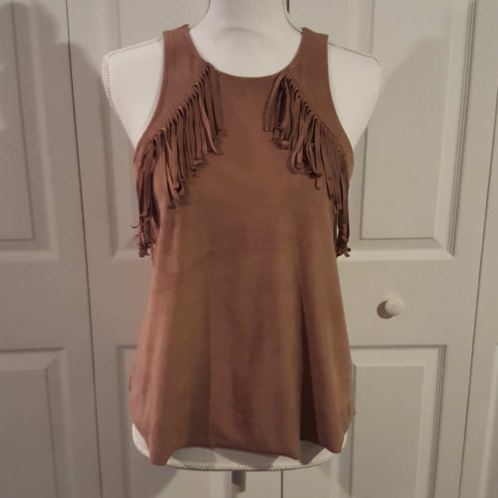 Hollister microsuede tank