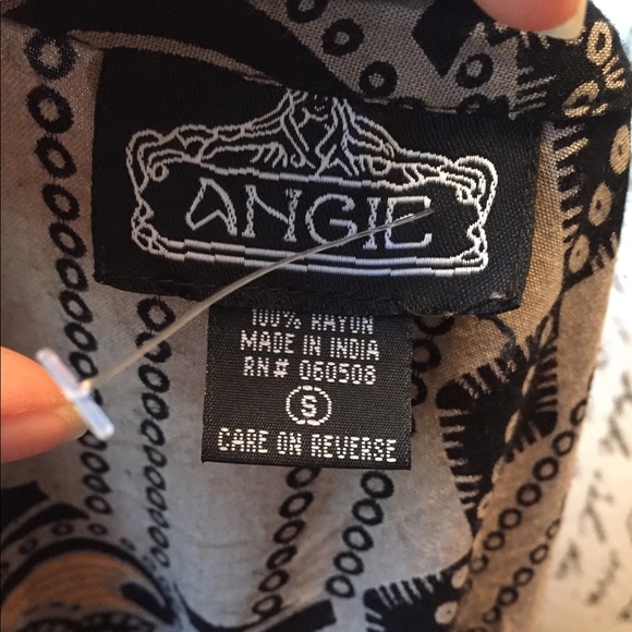 ⬇️$45 Angie Long Tunic Shift Dress Boho Gypsy Sm - Picture 6 of 8