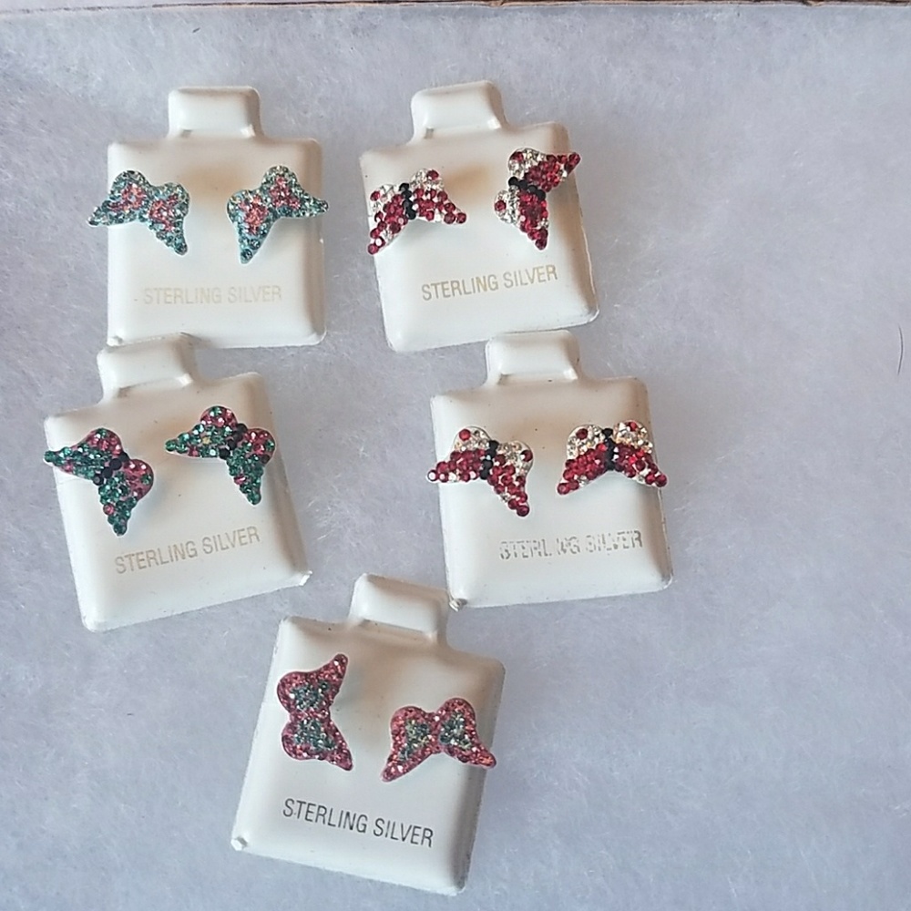 Sterling silver butterfly earrings