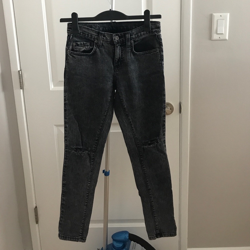 Black “acid washed” CARMAR Jeans