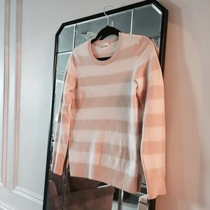 Equipment cashmere striped sweater.