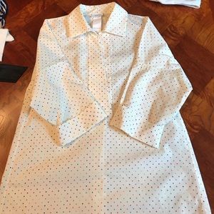 A-K-R-I-S PUNTO Eyelet Embroidered Kimono Blouse