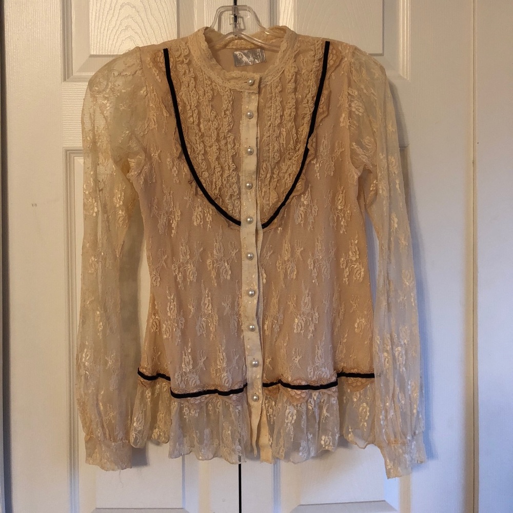Victorian lace blouse