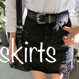 Skirts Available in Closet.