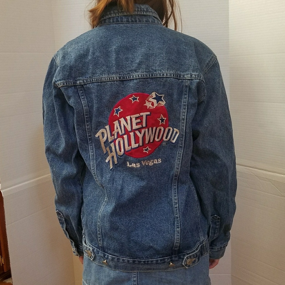 SOLD 1998 Planet Hollywood Vintage Denim Jacket