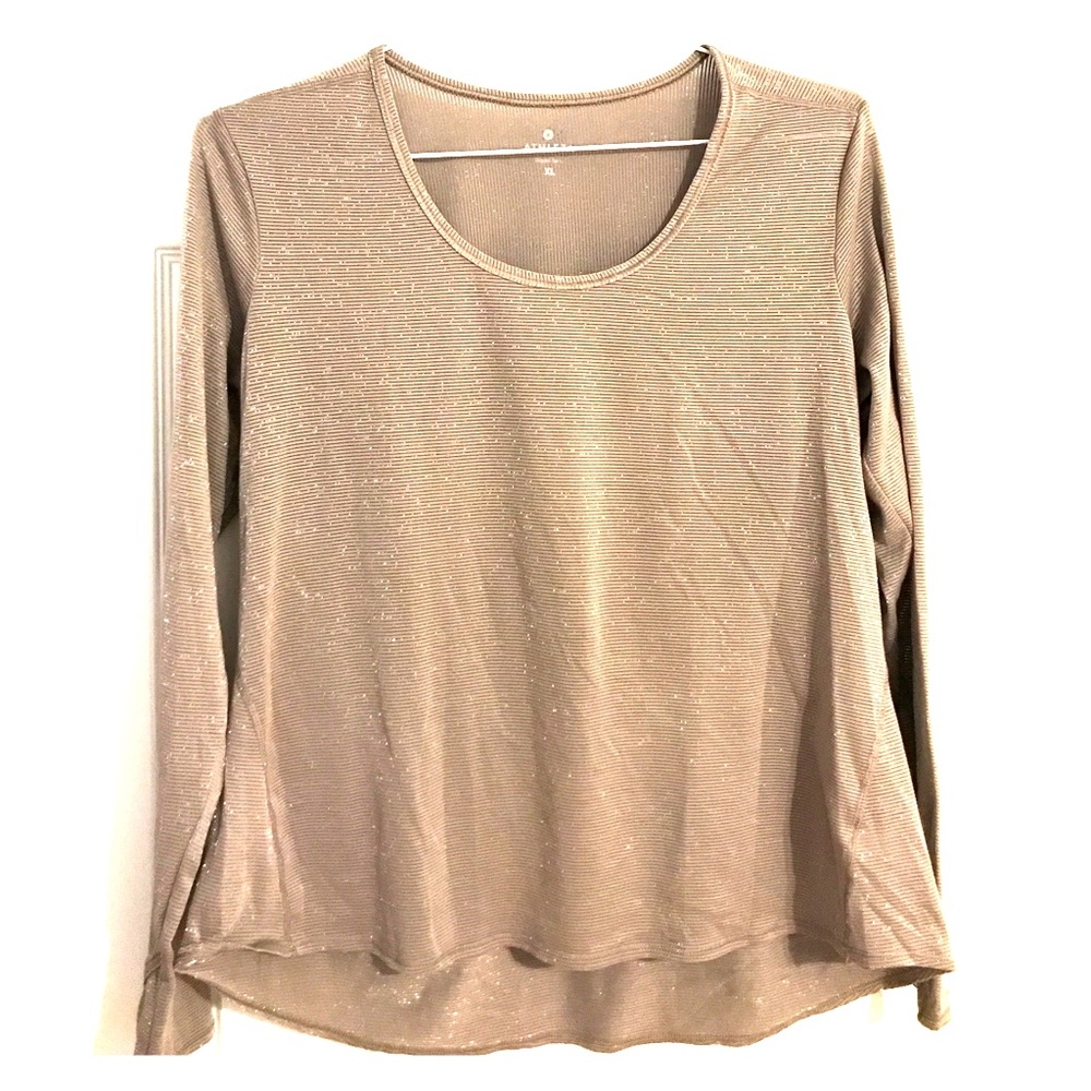 Athleta long sleeved top with shimmer