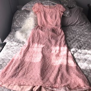 Blush pink bridesmaid dress