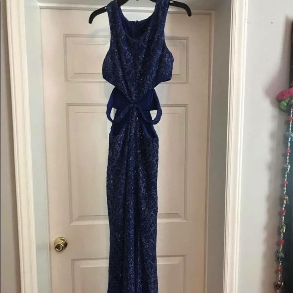 Blue Sparkle Formal Dress