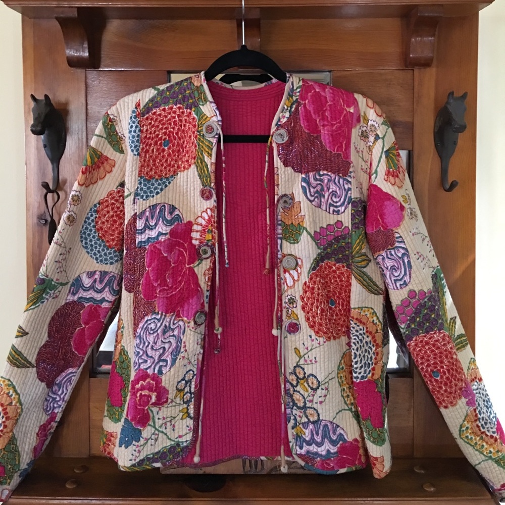 Reversible hand made jacket