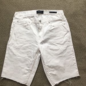 Pacsun Skinny Denim White Shorts