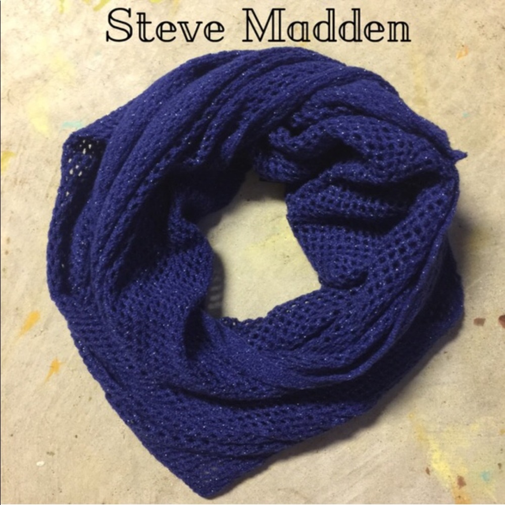 Blue Steve Madden Infinity Scarf