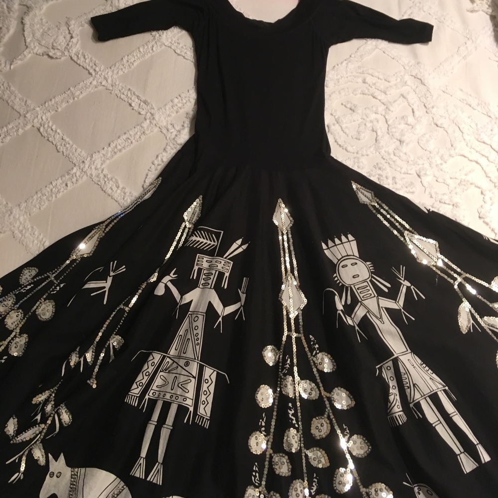 Black White Tribal Dress