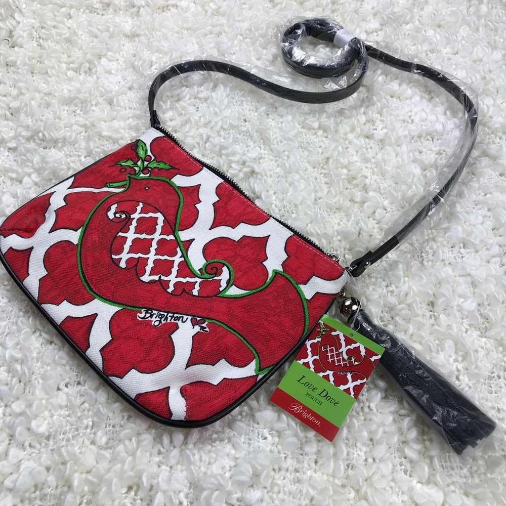 HP 11/29 NWT BRIGHTON Love Dove Pouch Crossbody - Picture 3 of 8
