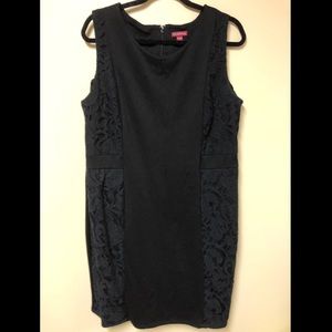 Merona bodycon LBD dress with lace inset XXL