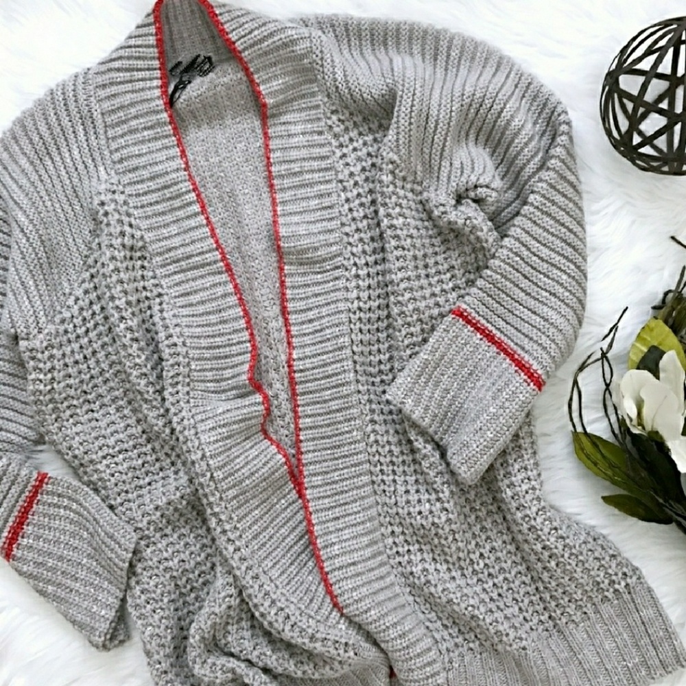 SOLd New Gray Cozy Knit Cardigan Sweater