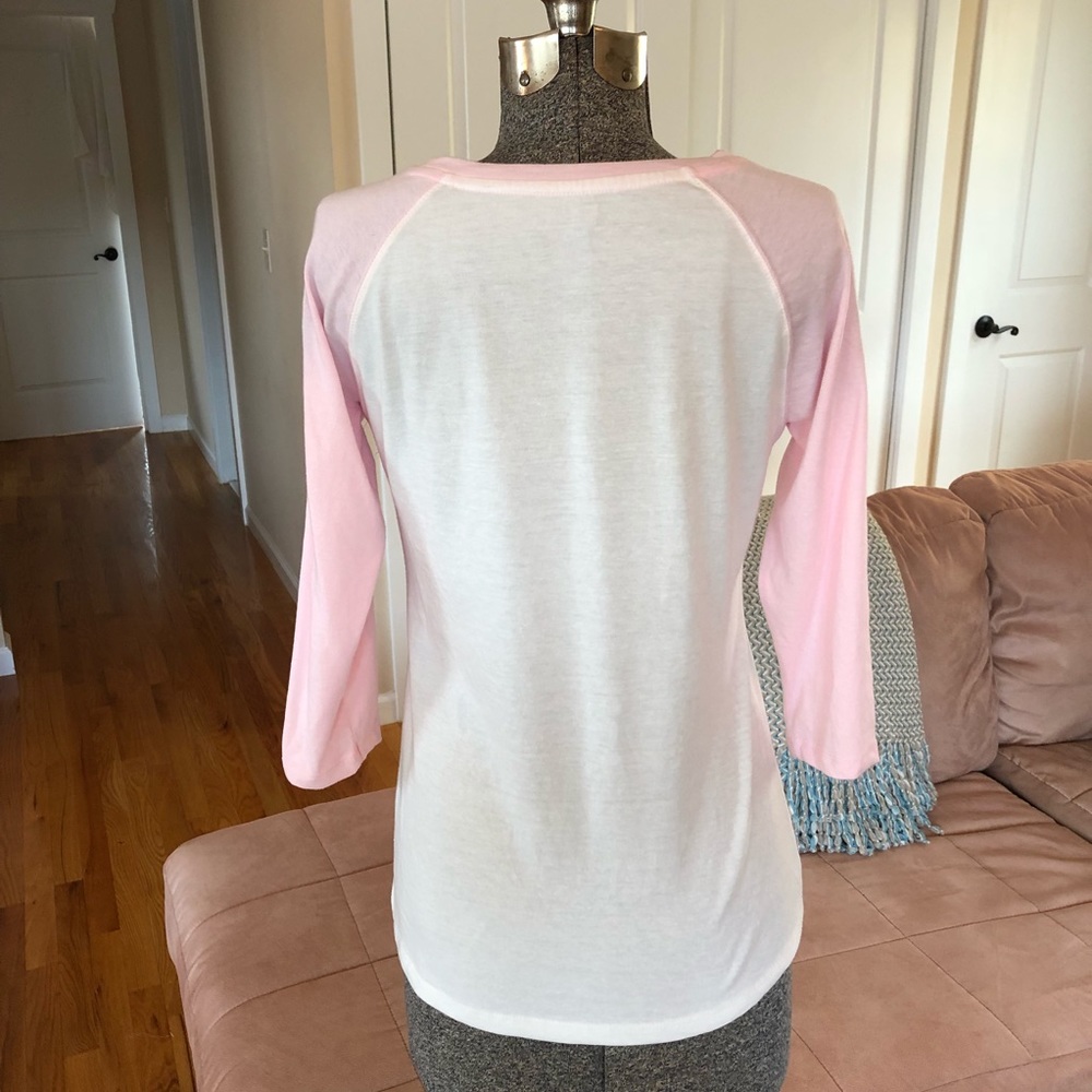 NWT S “WEEKEND I LOVE YOU” BASEBALL TEE - Picture 4 of 6