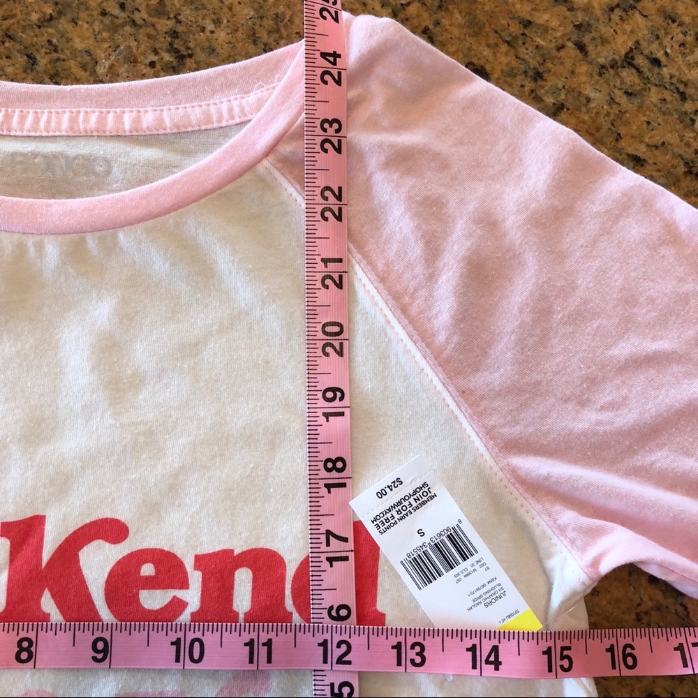 NWT S “WEEKEND I LOVE YOU” BASEBALL TEE - Picture 6 of 6