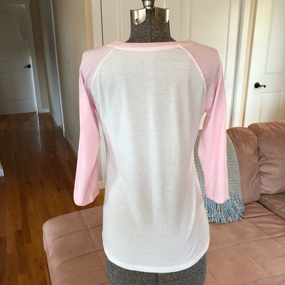 NWT S “WEEKEND I LOVE YOU” BASEBALL TEE - Picture 4 of 6