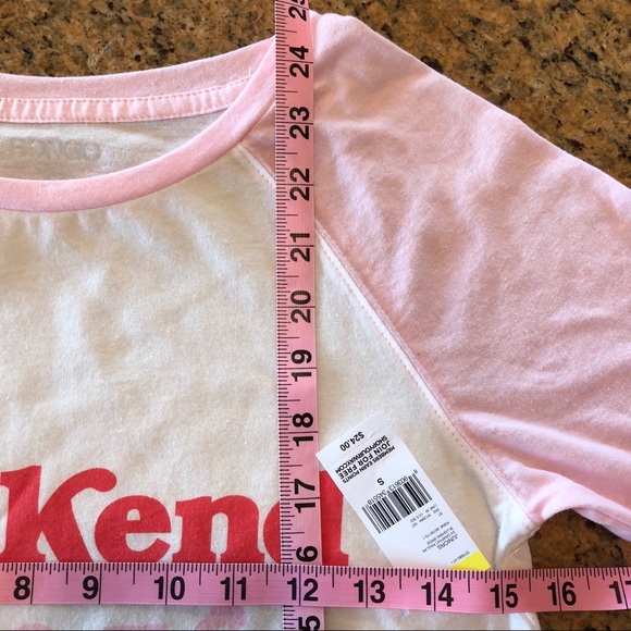 NWT S “WEEKEND I LOVE YOU” BASEBALL TEE - Picture 6 of 6