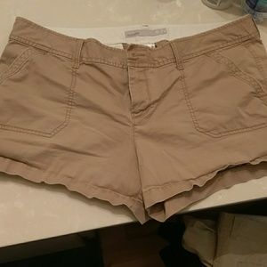 Low Rise Khaki Shorts