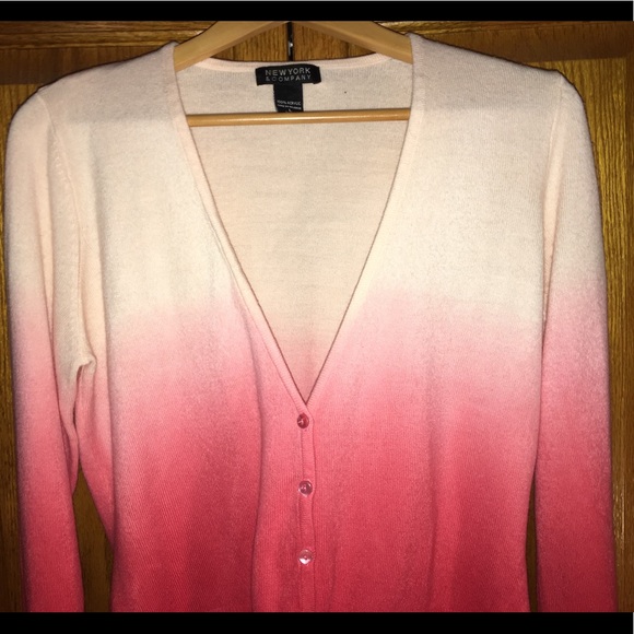 New York & Company Ombré/Color-gradient Cardigan - Picture 2 of 4